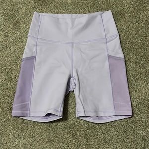 Fabletics Purple Biker Shorts